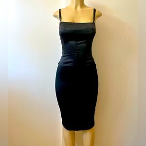 D&G black midi dress